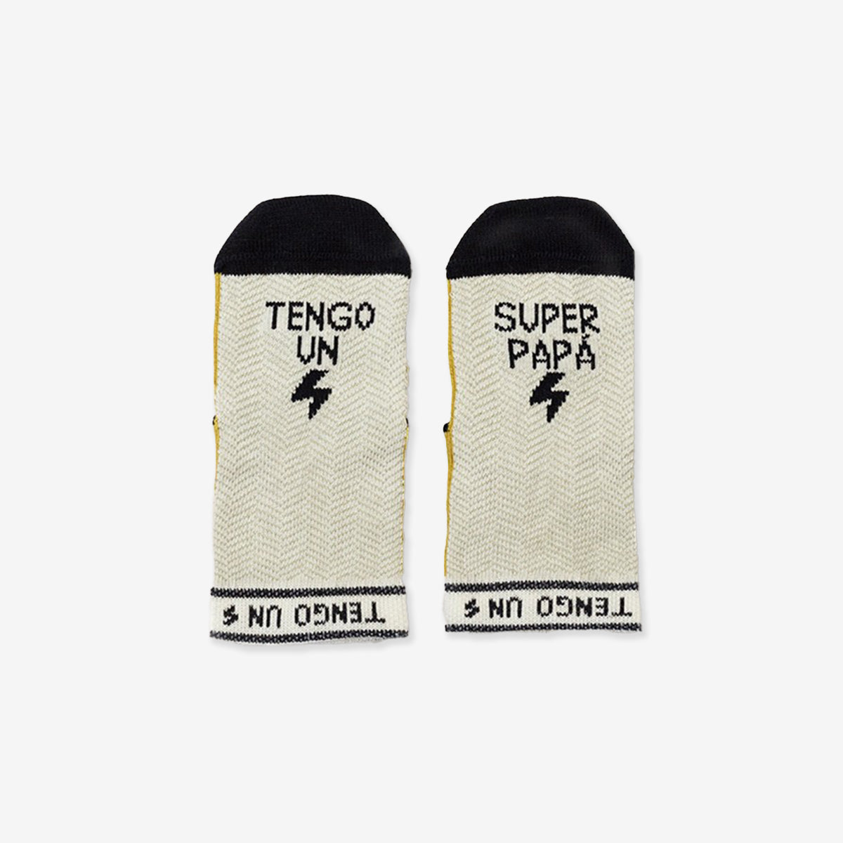 Mini Calcetines "Tengo un superpapá" RAYAS