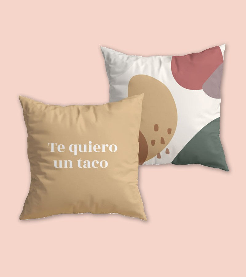 Funda Cojín "Te quiero un taco"