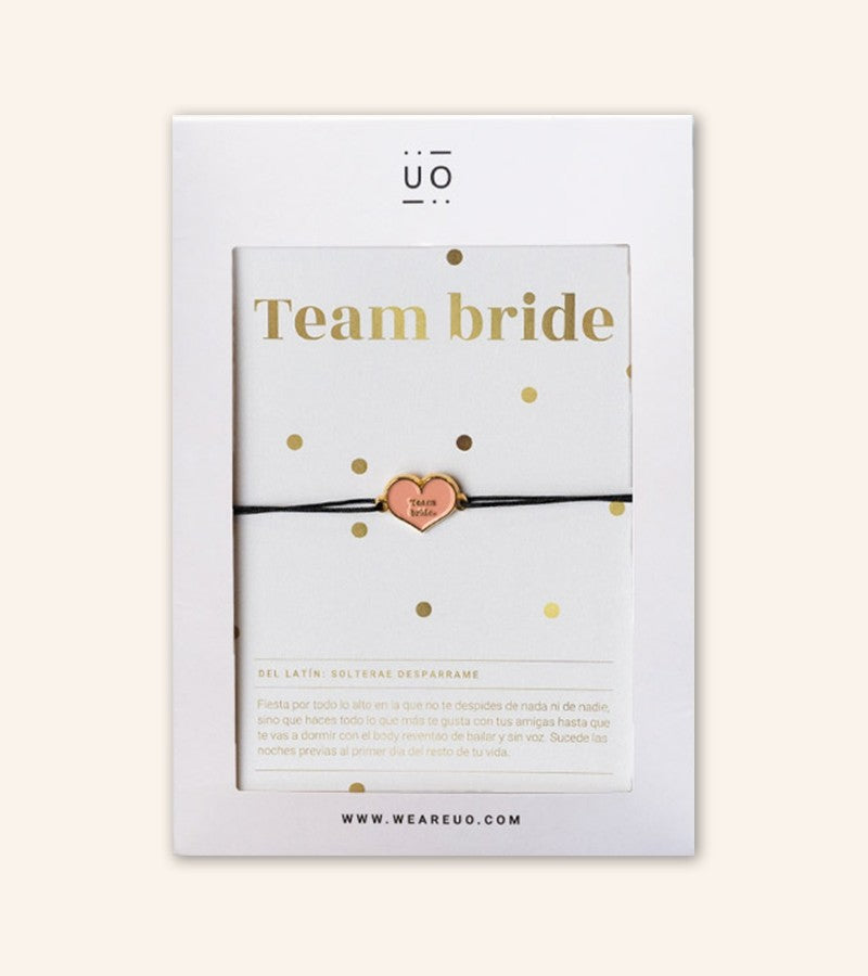 Pulsera Charm "Team bride"