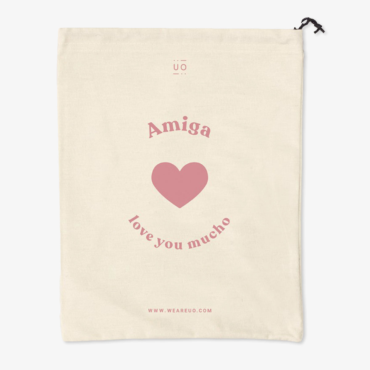 Bolsa tela regalo "Amiga love you mucho" new