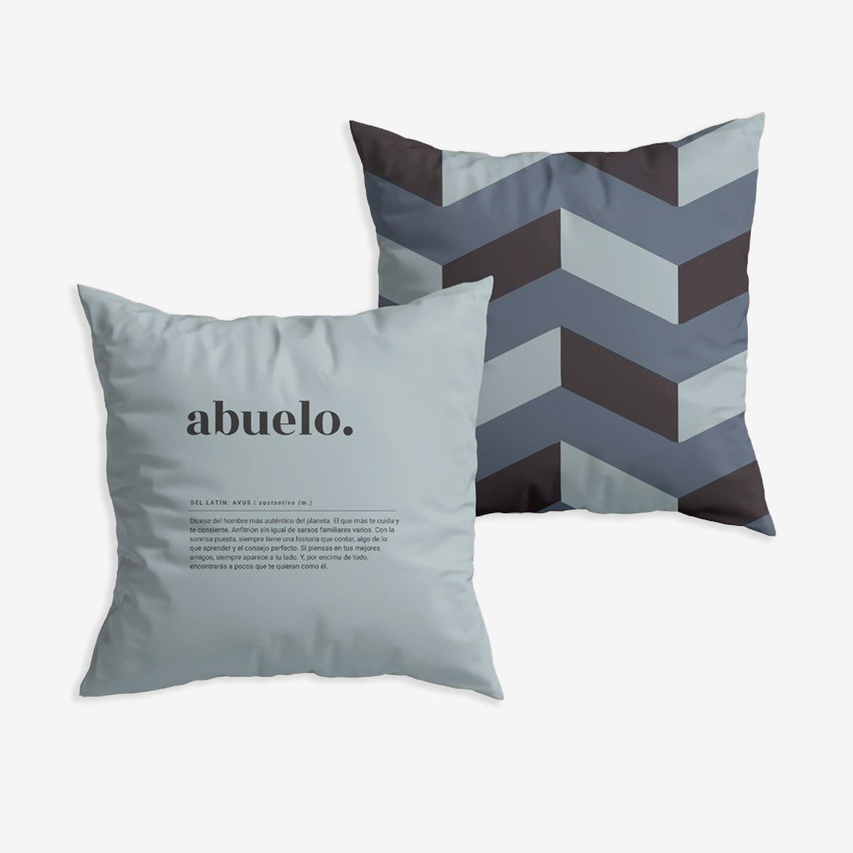 Funda Cojín "Abuelo. Definición" geométrico