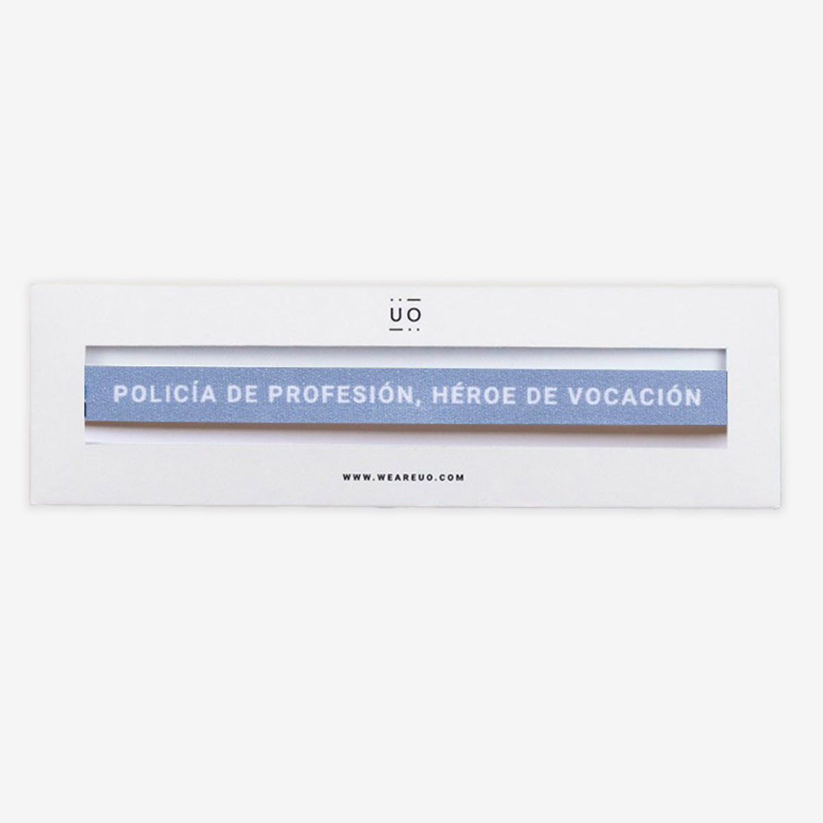 Pulsera Tela "Policía de profesión, héroe de vocación"