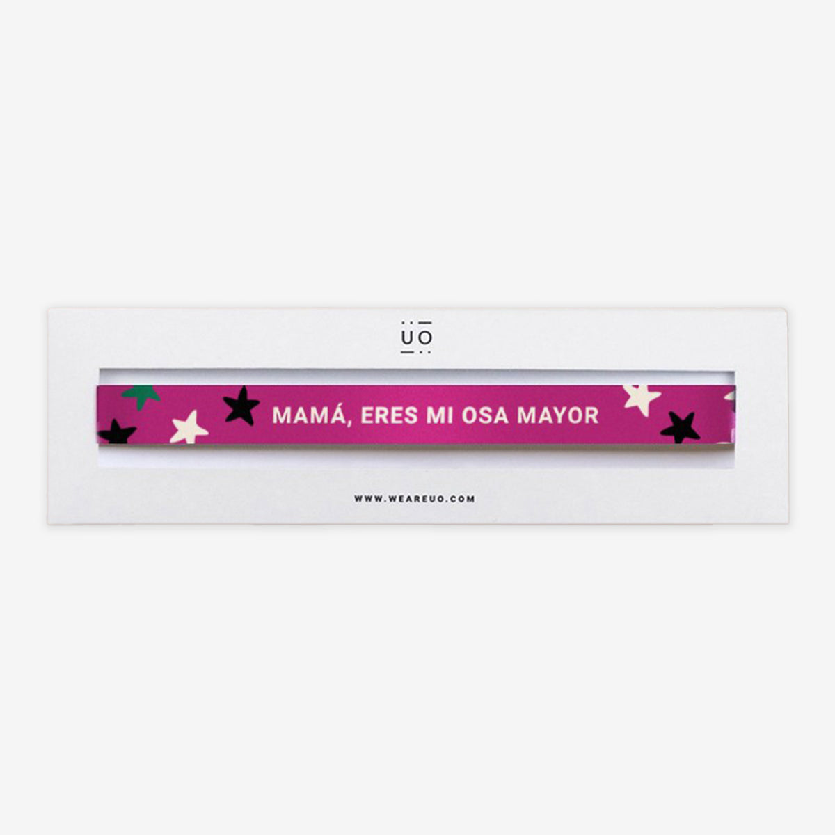 Pulsera Tela "Mamá eres mi osa mayor"