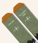 Calcetines "Contigo al quinto pino" Brújula