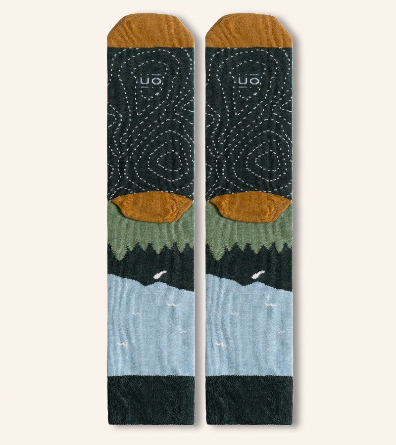 Calcetines "Contigo al quinto pino" Brújula