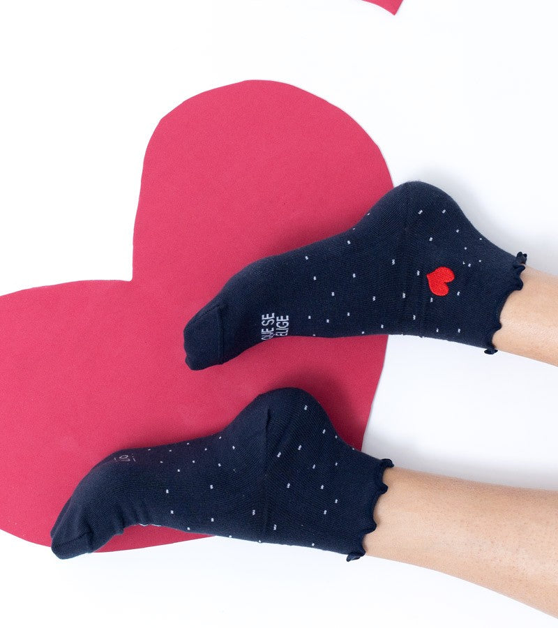 Calcetines "Amiga eres la familia que se elige" Corazón