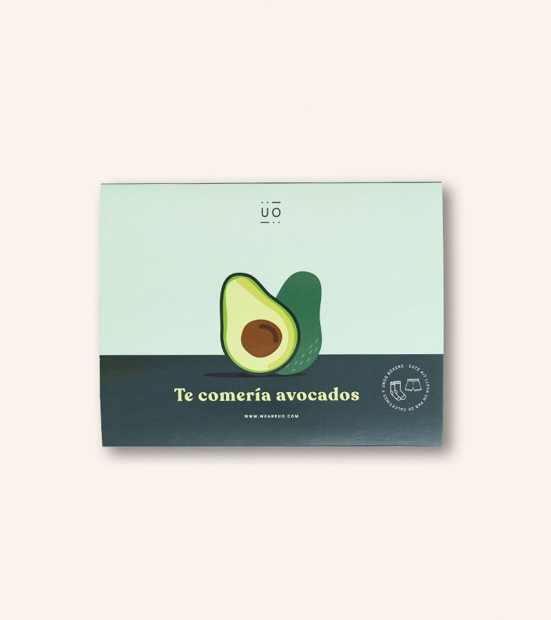 Kit bóxer "Te comería avocados" Aguacates