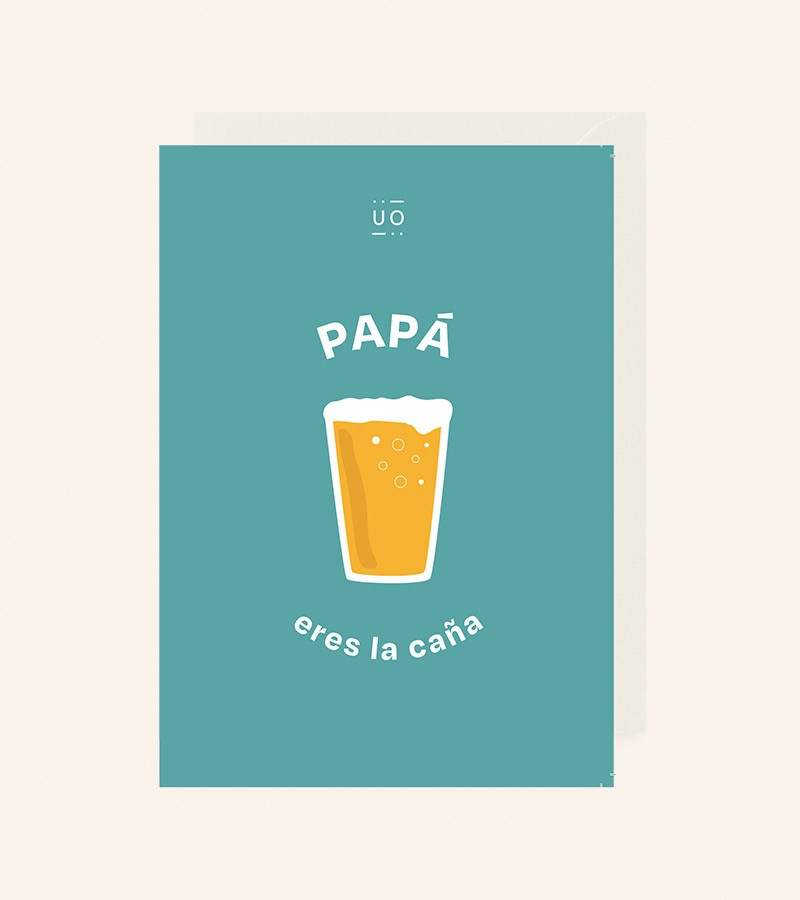 Postal "Papá eres la caña"