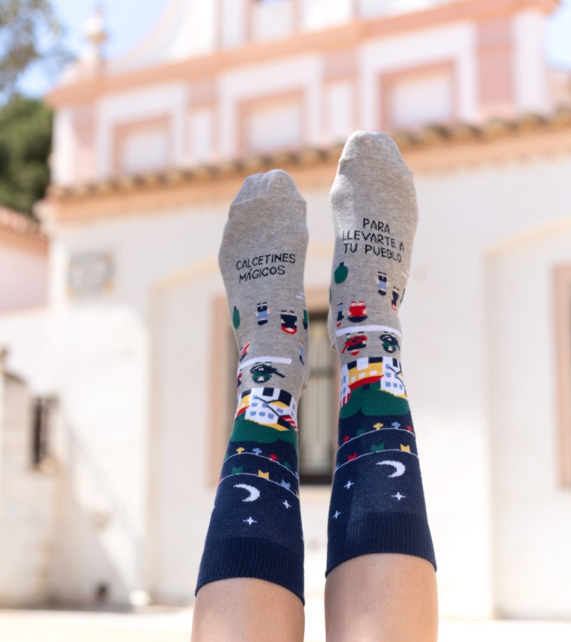 Calcetines "Mágicos para llevarte a tu pueblo"