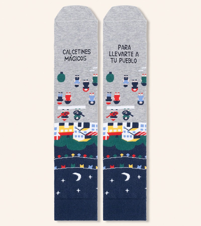 Calcetines "Mágicos para llevarte a tu pueblo"