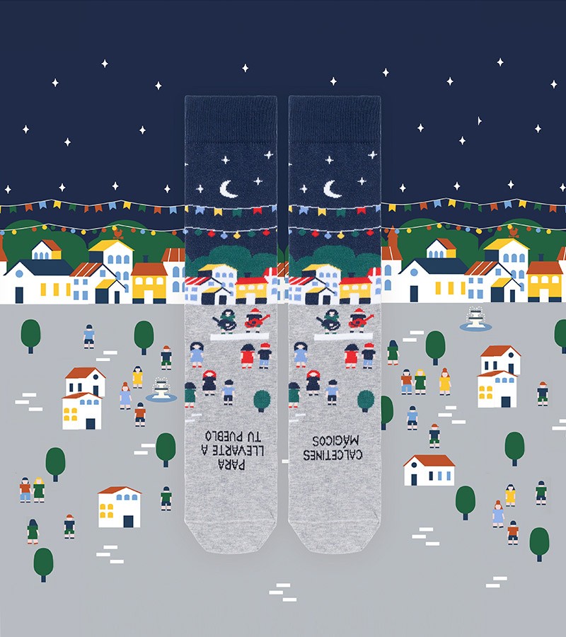 Calcetines "Mágicos para llevarte a tu pueblo"