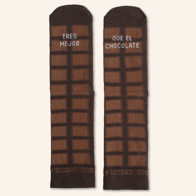 Calcetines "Eres mejor que el chocolate"
