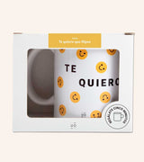 Taza "Te quiero que flipas"