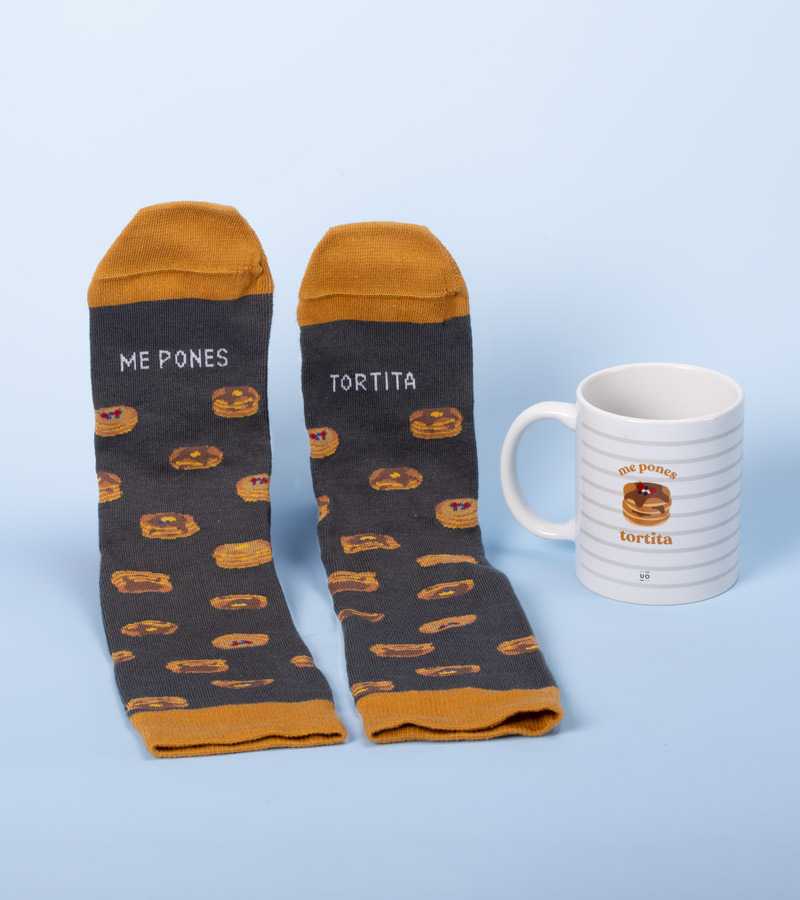 Kit Taza + Calcetines "Me pones tortita"