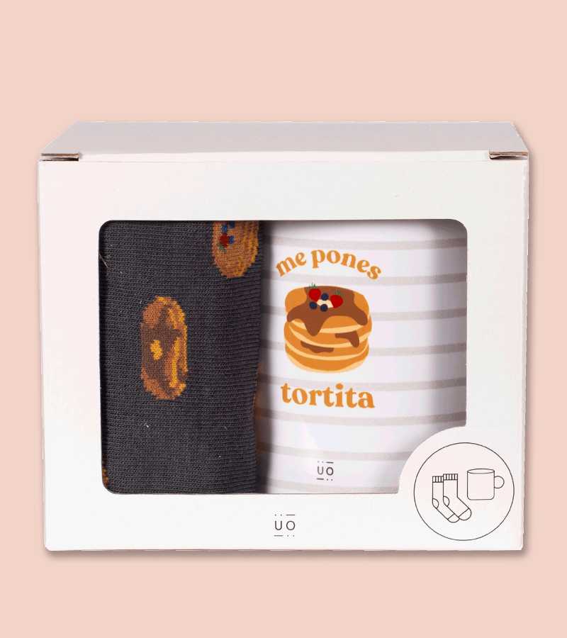 Kit Taza + Calcetines "Me pones tortita"