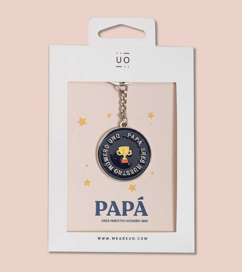Llavero metálico "Papá el número 1"