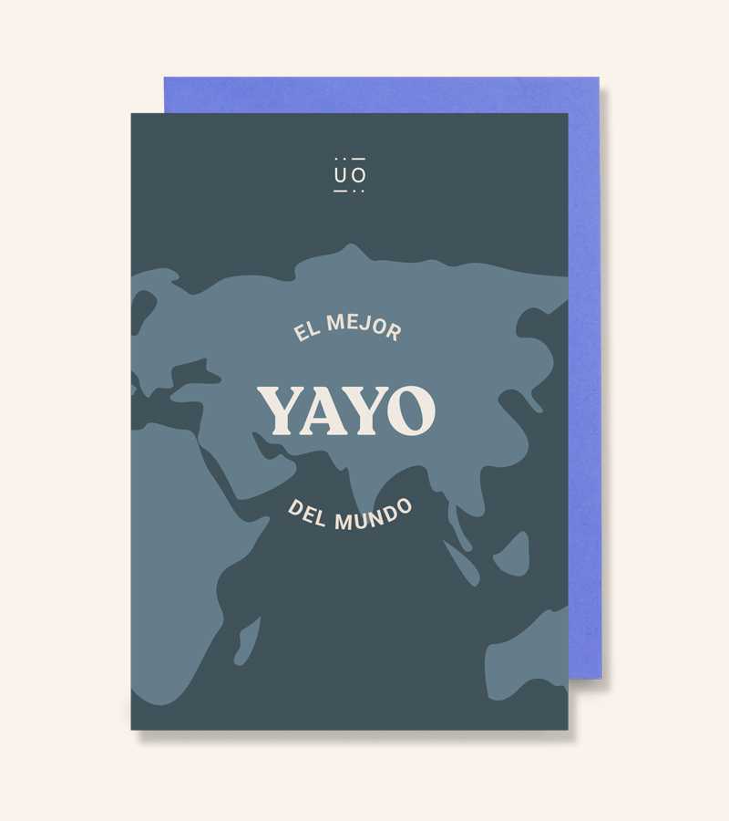 Postal "El mejor yayo del mundo"