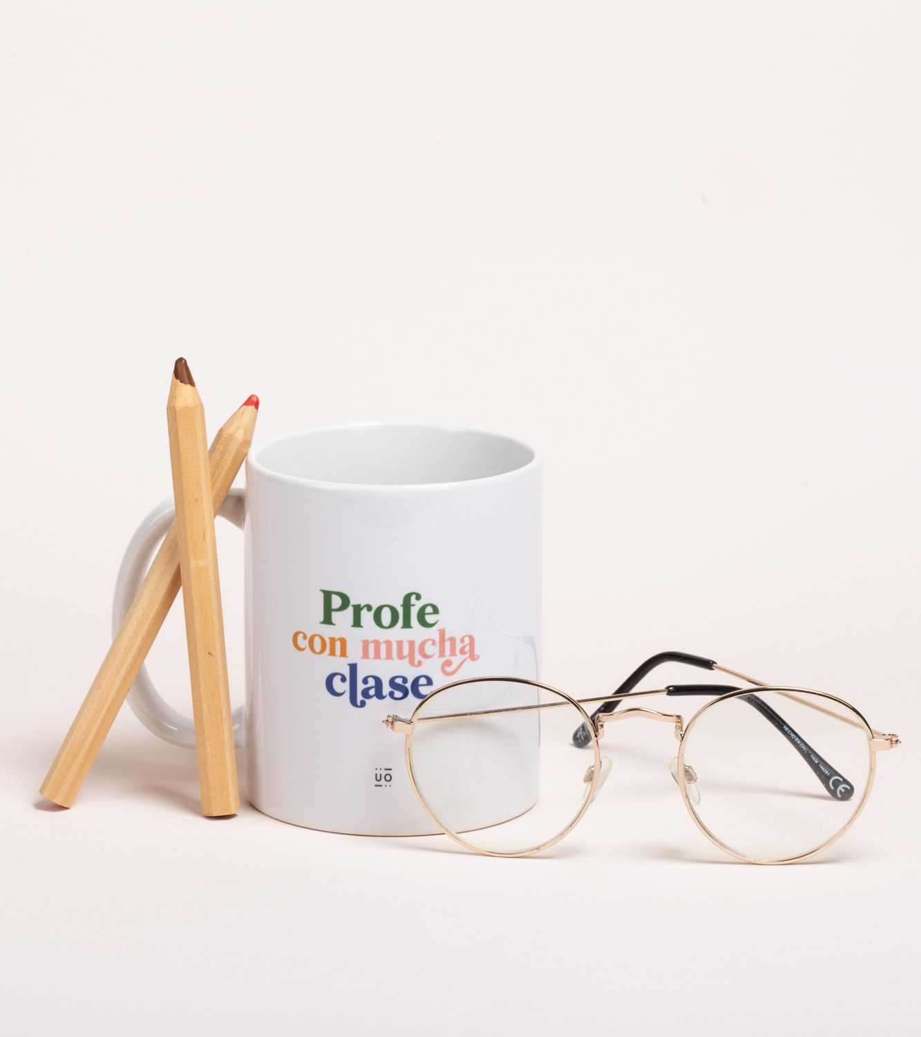 Taza"Profe con mucha clase"