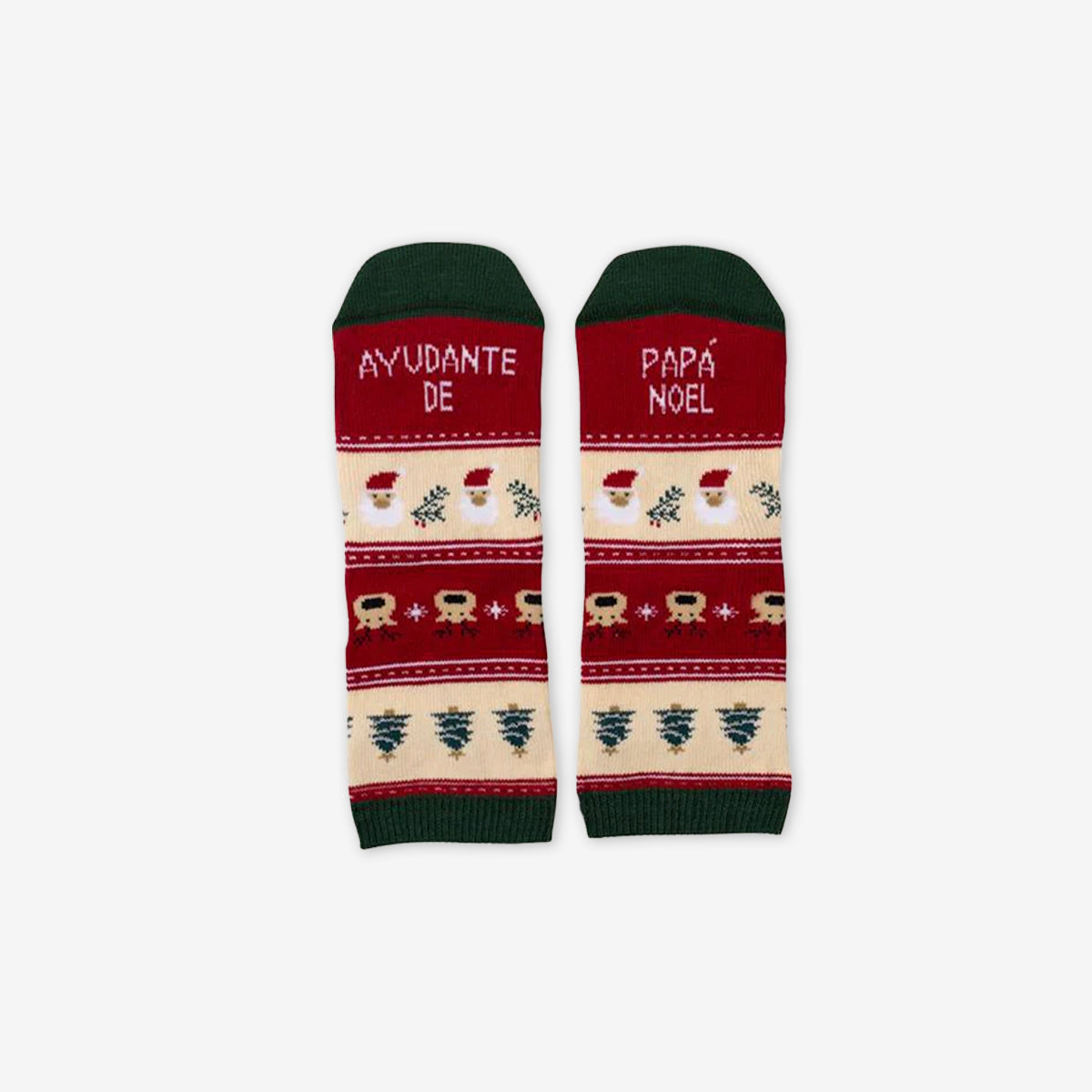 Mini calcetines "Ayudante de Papá Noel"