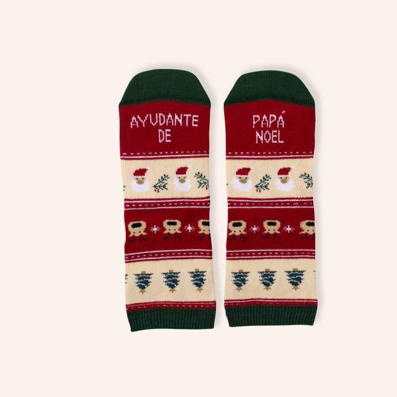 Mini calcetines "Ayudante de Papá Noel"