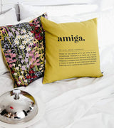 Funda de Cojín "Amiga" Definición