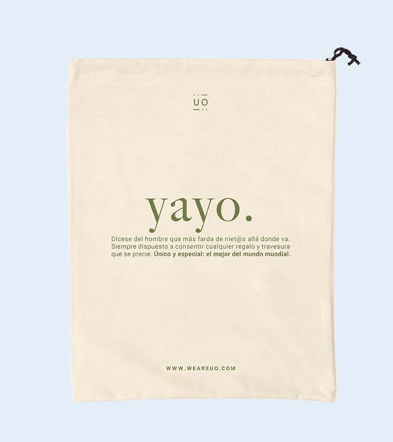 Bolsa Tela regalo "Yayo definición"