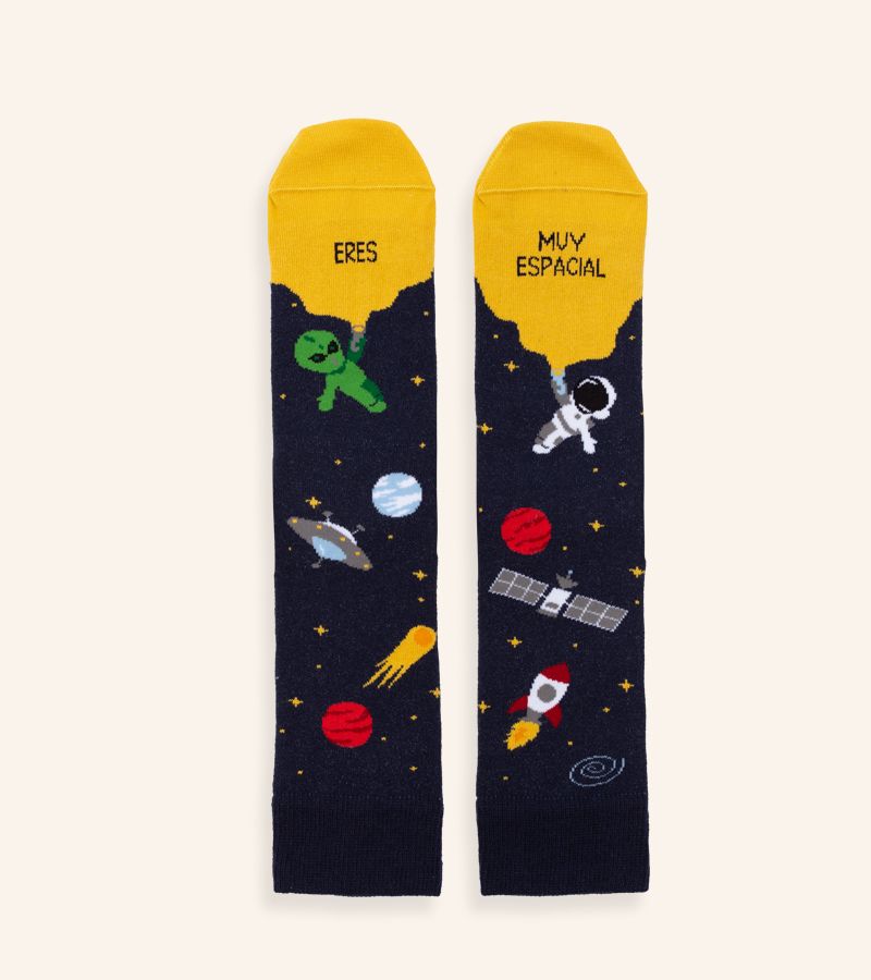 Calcetines edición TOP "Eres muy espAcial"