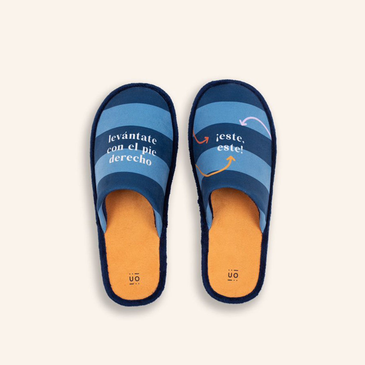 Zapatillas "Levántate con el pie derecho"