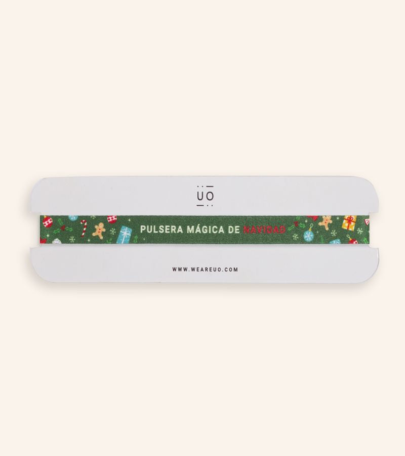 Pulsera Tela "Pulsera mágica de navidad"