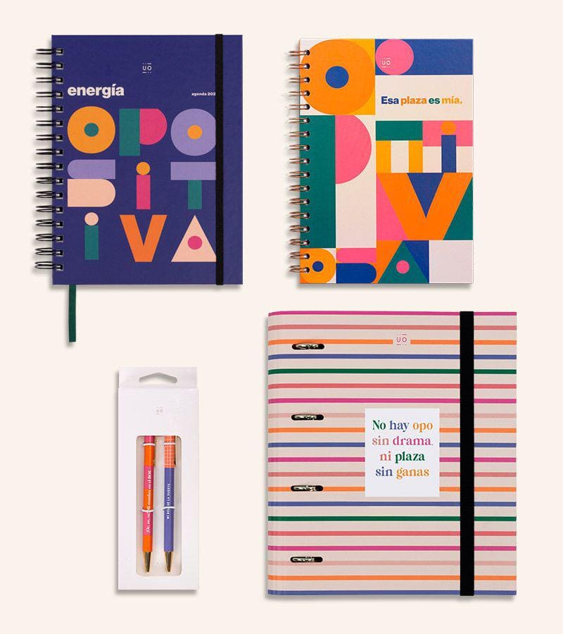 Pack "OPOAGENDA" de Agenda Semana Vista 2024 + Papelería