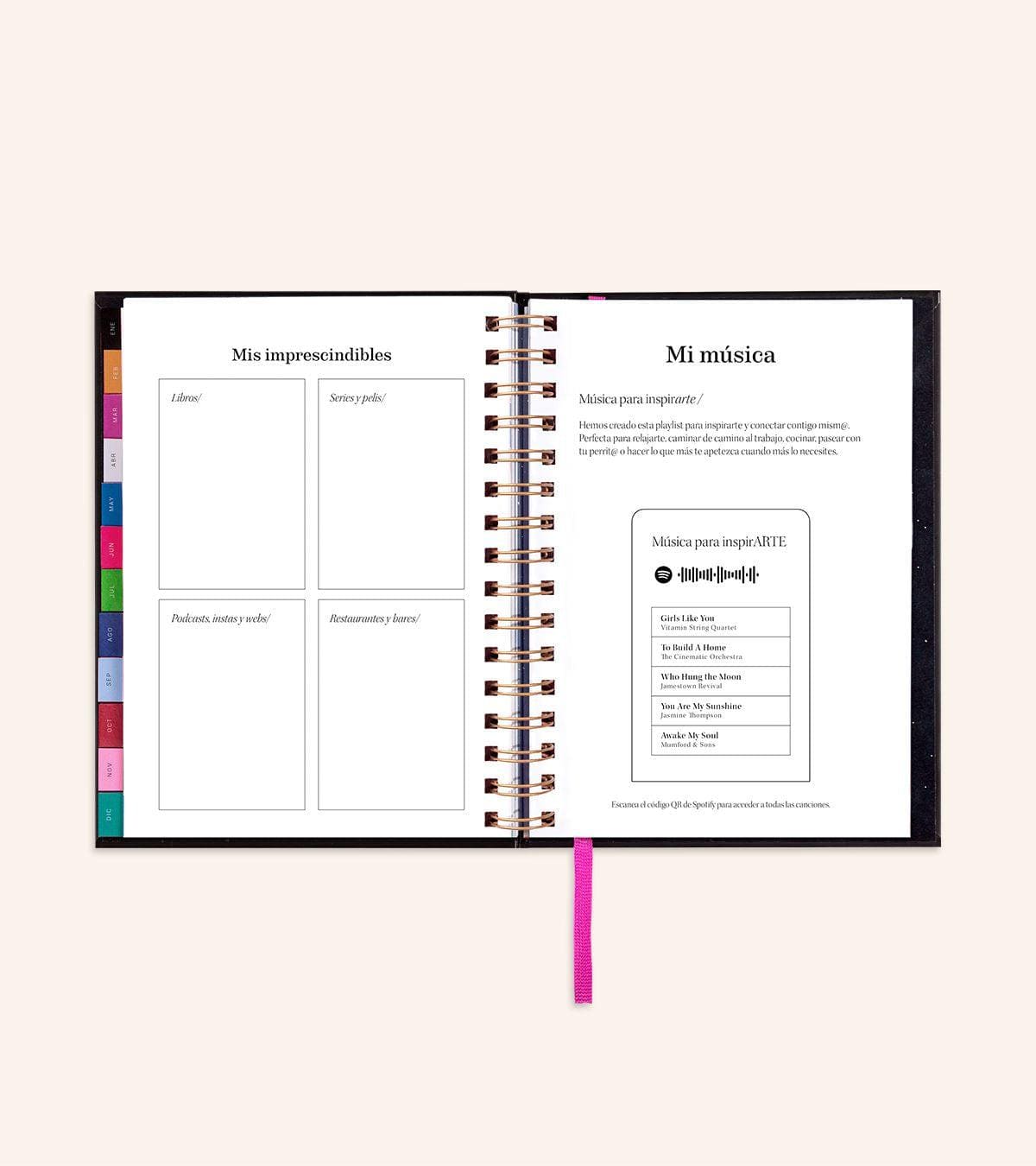 Pack "ENERGÍA" de Agenda Semana Vista 2024 + Papelería