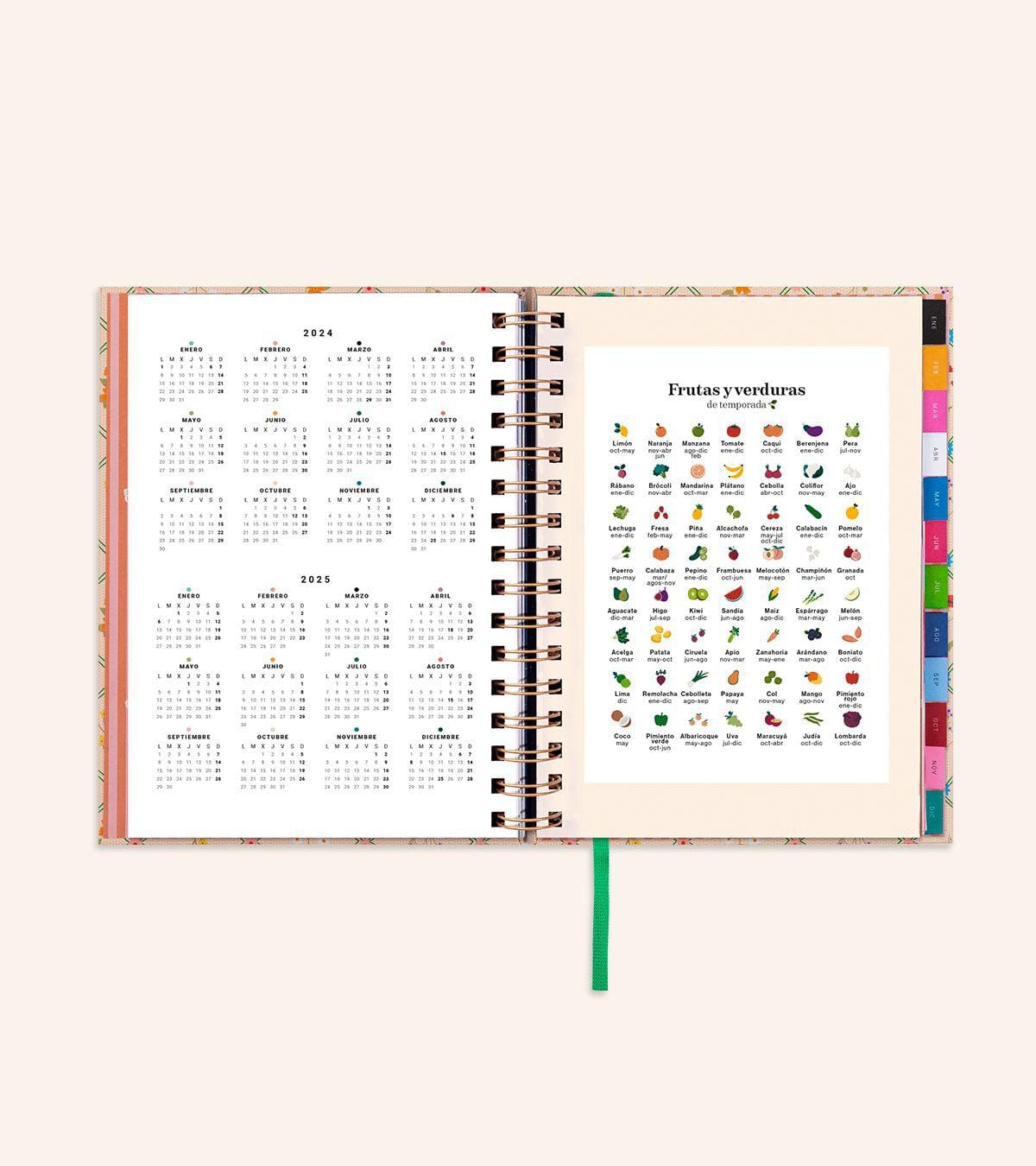 Pack "VIDA" de Agenda Semana Vista 2024 + Papelería y Taza