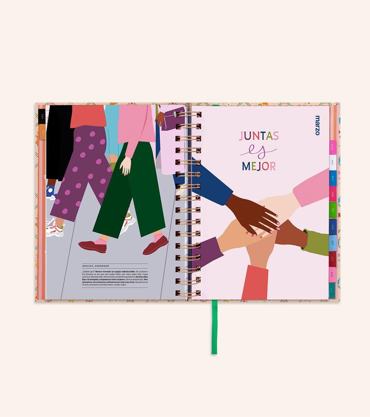 Pack "VIDA" de Agenda Semana Vista 2024 + Papelería y Taza