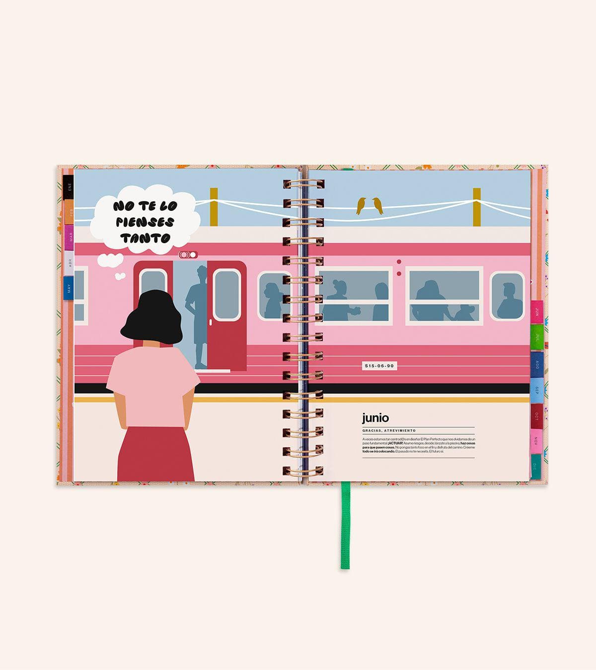 Pack "VIDA" de Agenda Semana Vista 2024 + Papelería y Taza