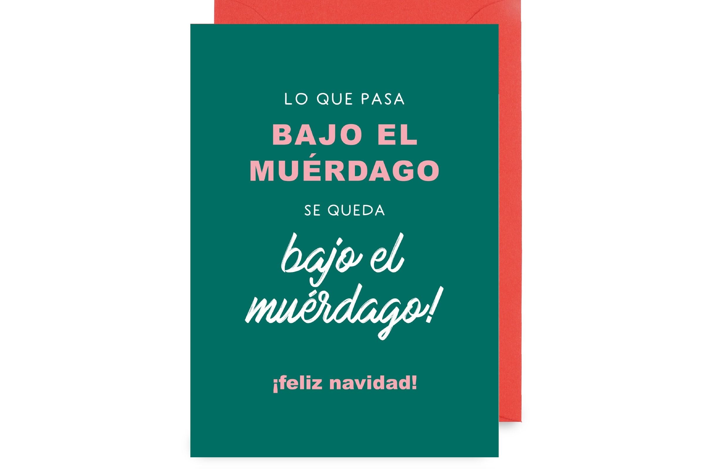 Postal "Muérdago"
