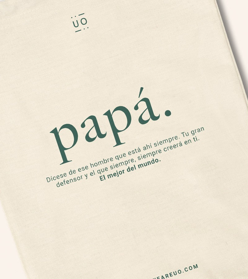 Bolsa Tela Regalo "Papá definición" NEW