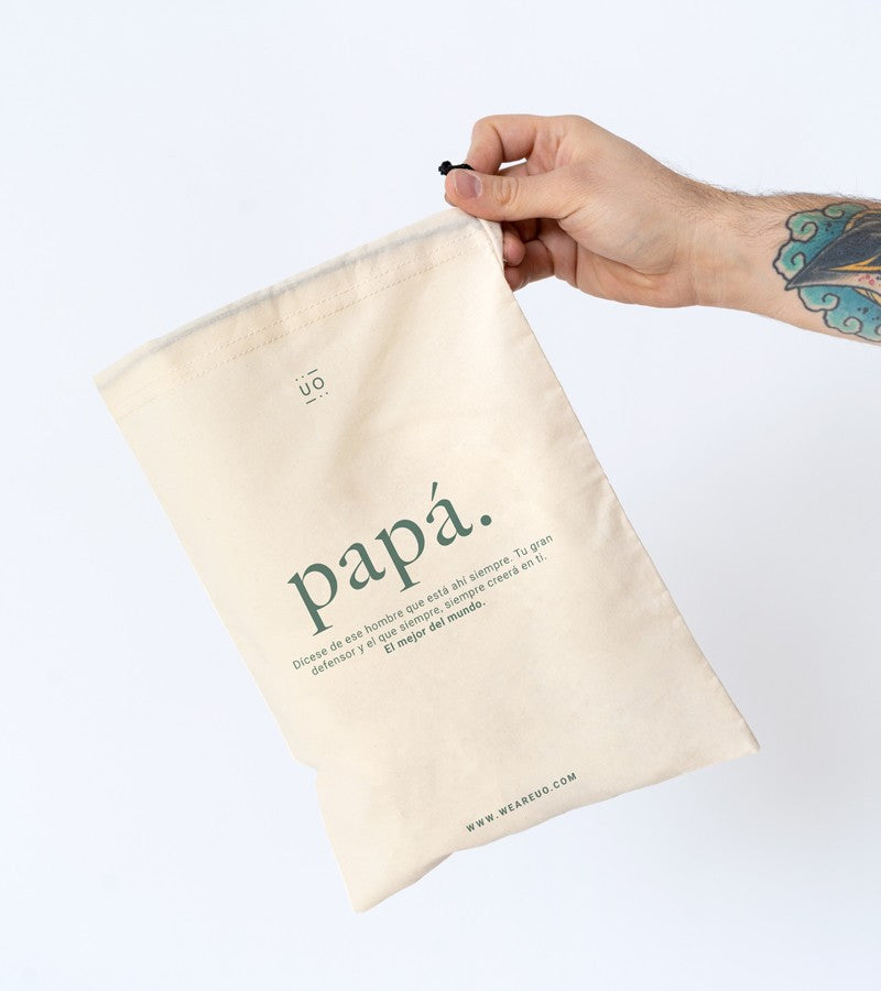 Bolsa Tela Regalo "Papá definición" NEW