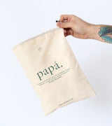 Bolsa Tela Regalo "Papá definición" NEW